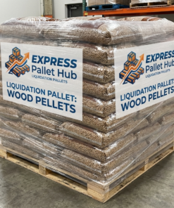 Wood pellets pallets
