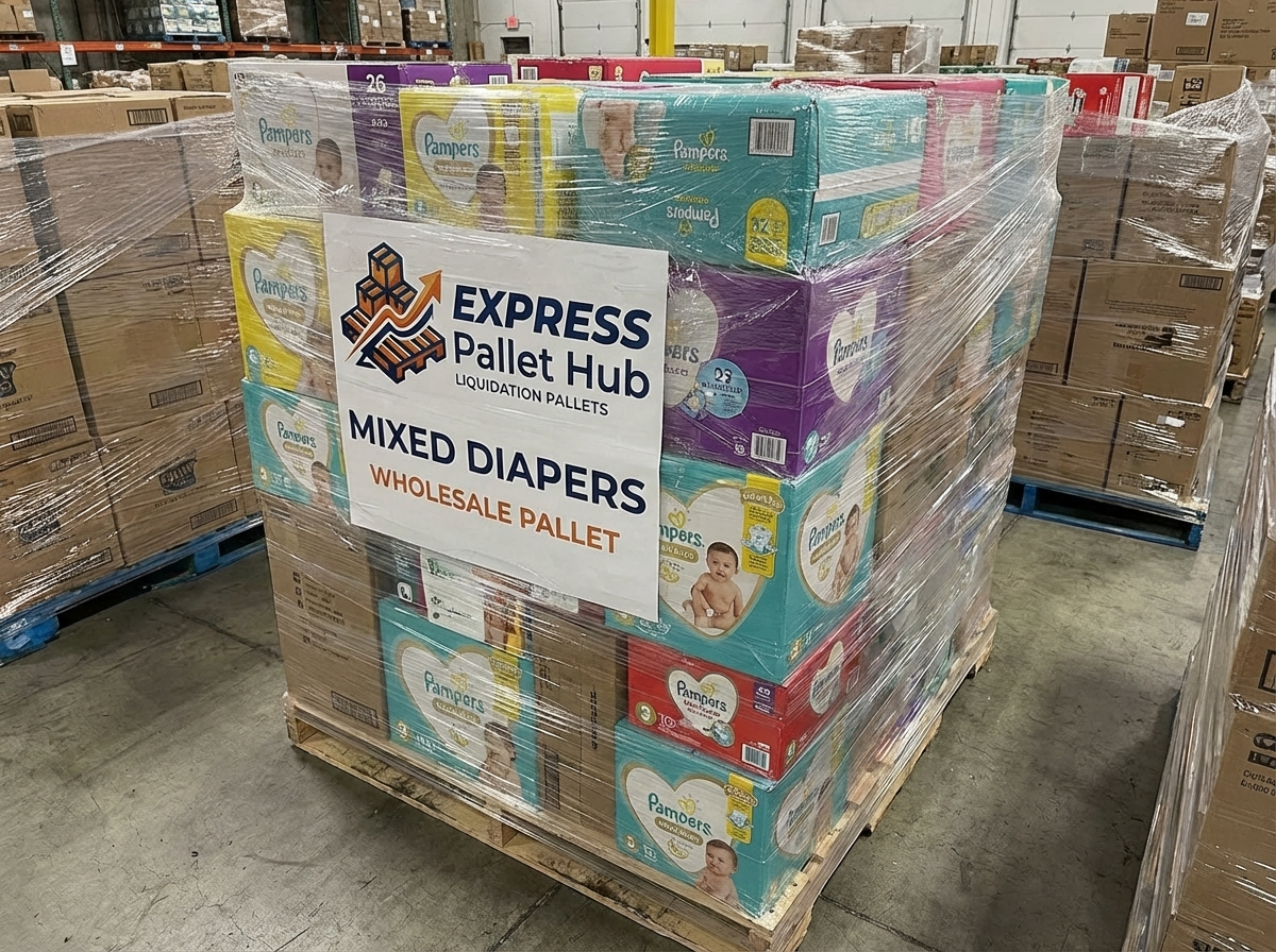 Mixed diapers wholesale pallets